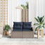 Havemøbelsofa Grå 123 x 62 x 69cm polyrattan