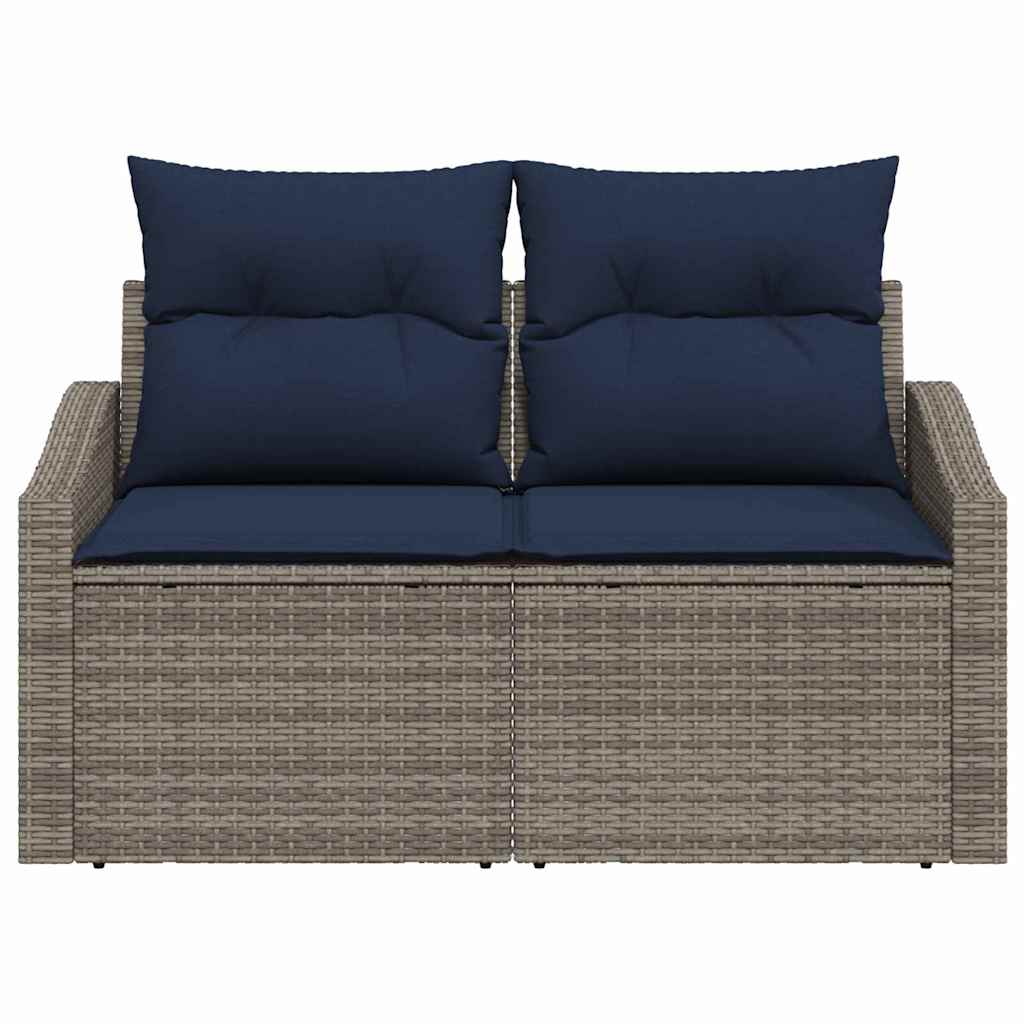 Havemøbelsofa Grå 123 x 62 x 69cm polyrattan