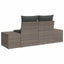 Havemøbelsofa med pude Grå 184 x 62 x 69 cm polyrattan