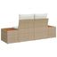 Havemøbelsofa Beige 184 x 62 x 85cm polyrattan
