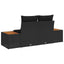 Havemøbelsofa Sort 184 x 62 x 85cm polyrattan