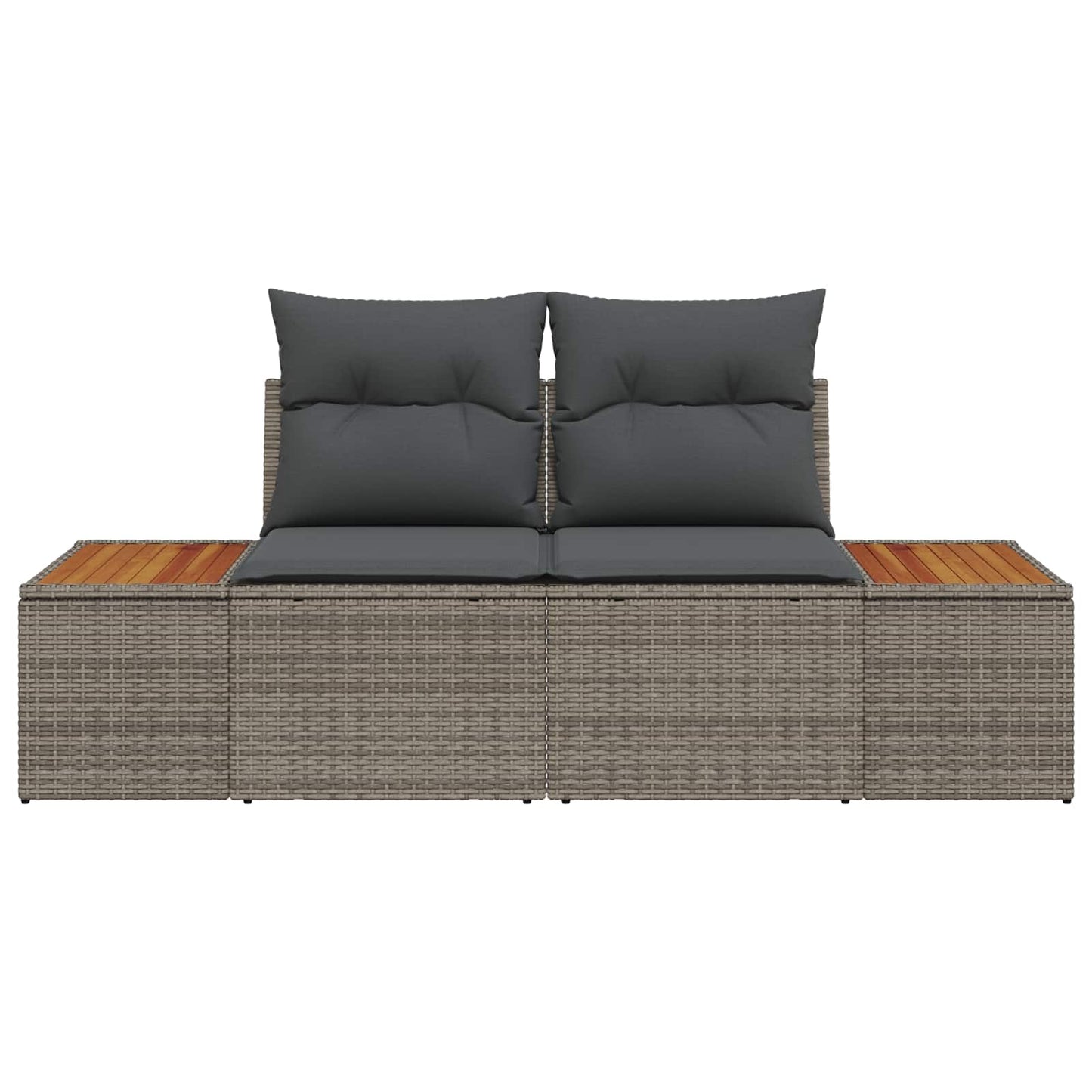 Havemøbelsofa Grå 184 x 62 x 85cm polyrattan