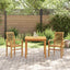 Spisestuestol 2 pcs Brun 62 x 55 x 94 cm Massiv Teaktræ