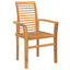 Spisestuestol 2 pcs Brun 62 x 55 x 94 cm Massiv Teaktræ