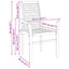 Spisestuestol 2 pcs Brun 62 x 55 x 94 cm Massiv Teaktræ