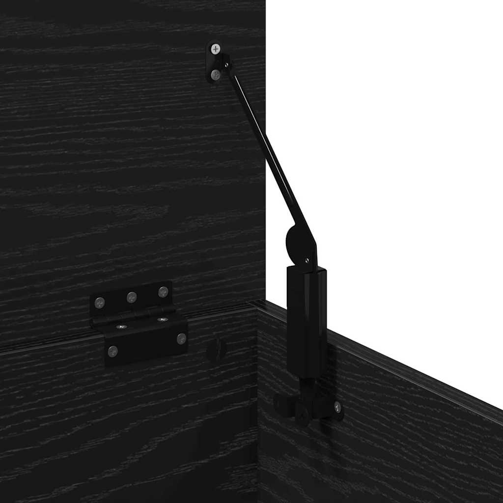 Opbevaringskasse Sort eg 102 x 35 x 35 cm Konstrueret træ