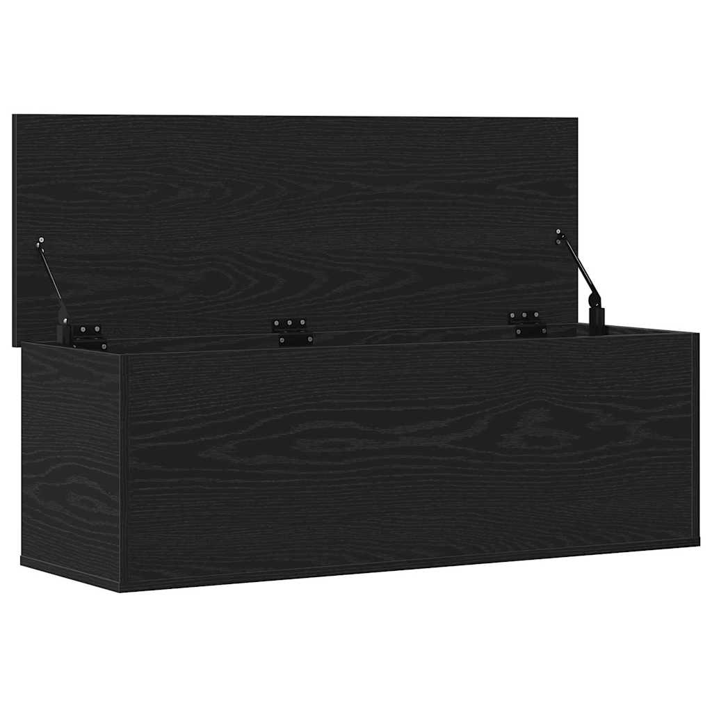 Opbevaringskasse Sort eg 102 x 35 x 35 cm Konstrueret træ