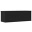 Opbevaringskasse Sort eg 102 x 35 x 35 cm Konstrueret træ