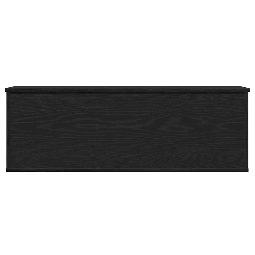 Opbevaringskasse Sort eg 102 x 35 x 35 cm Konstrueret træ