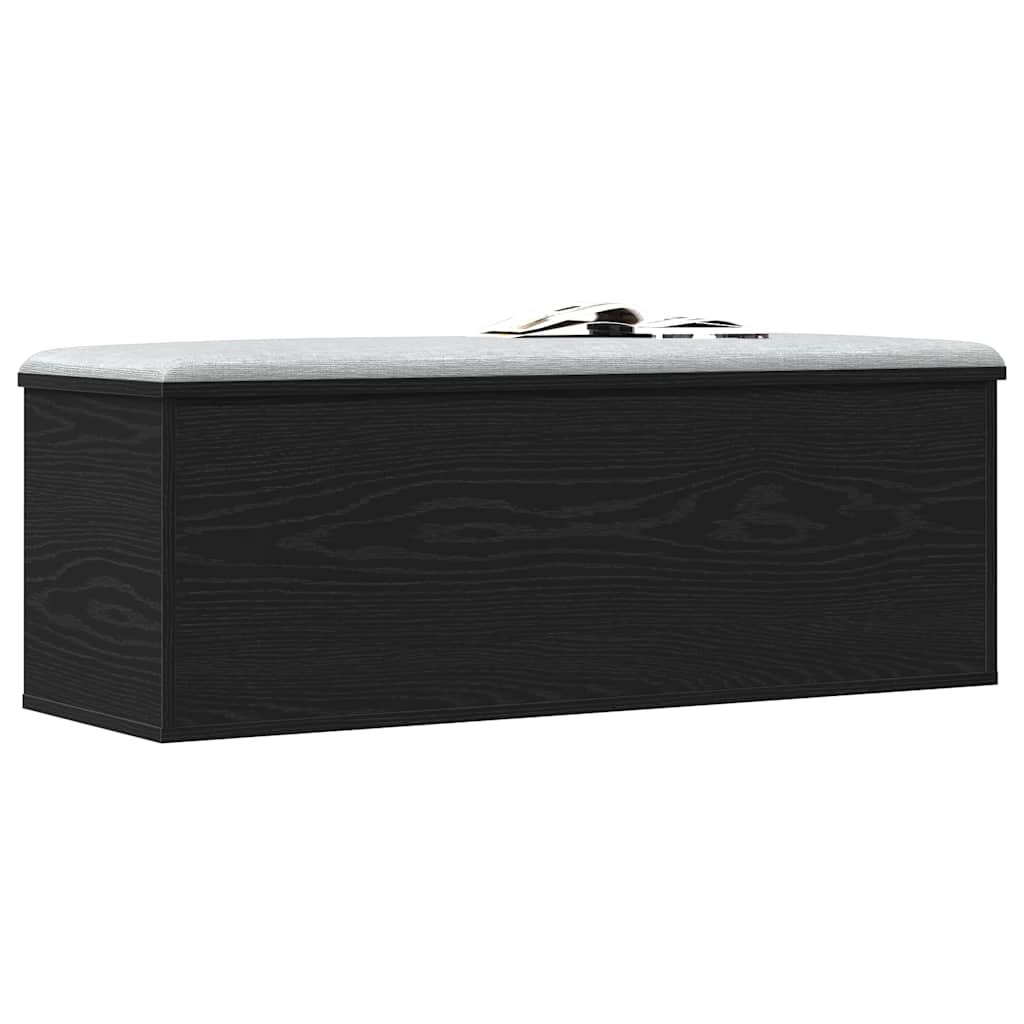 Opbevaringskasse Sort eg 102 x 35 x 35 cm Konstrueret træ