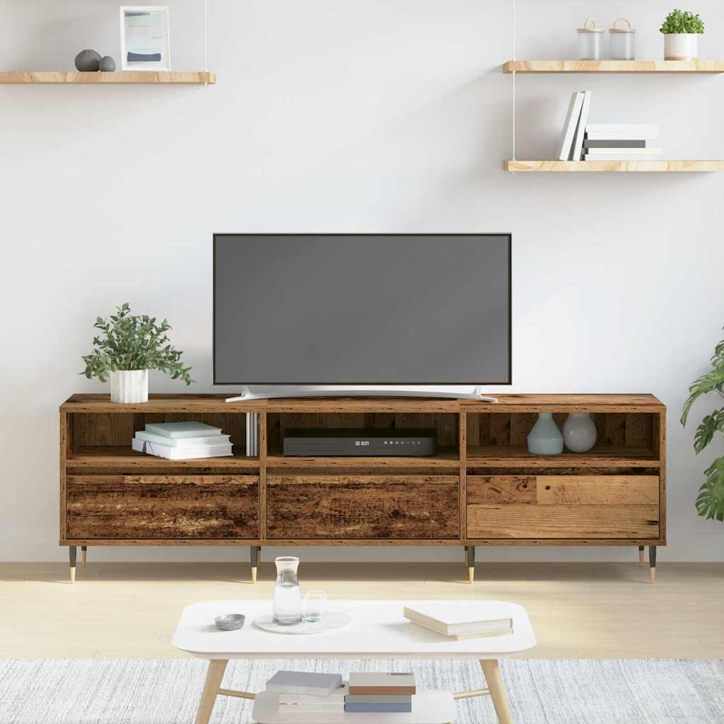 TV-skab Gammelt træ 150 x 30 x 45 cm Konstrueret træ