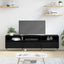 TV-skab Sort eg 150 x 30 x 45 cm Konstrueret træ