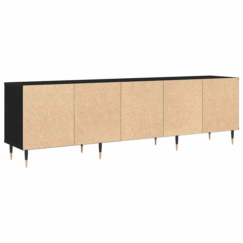 TV-skab Sort eg 150 x 30 x 45 cm Konstrueret træ