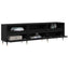 TV-skab Sort eg 150 x 30 x 45 cm Konstrueret træ
