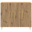Sideboard Artisan Egetræ 90 x 34 x 80 cm Konstrueret træ