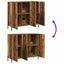 Sideboard Gammelt træ 90 x 34 x 80 cm Konstrueret træ
