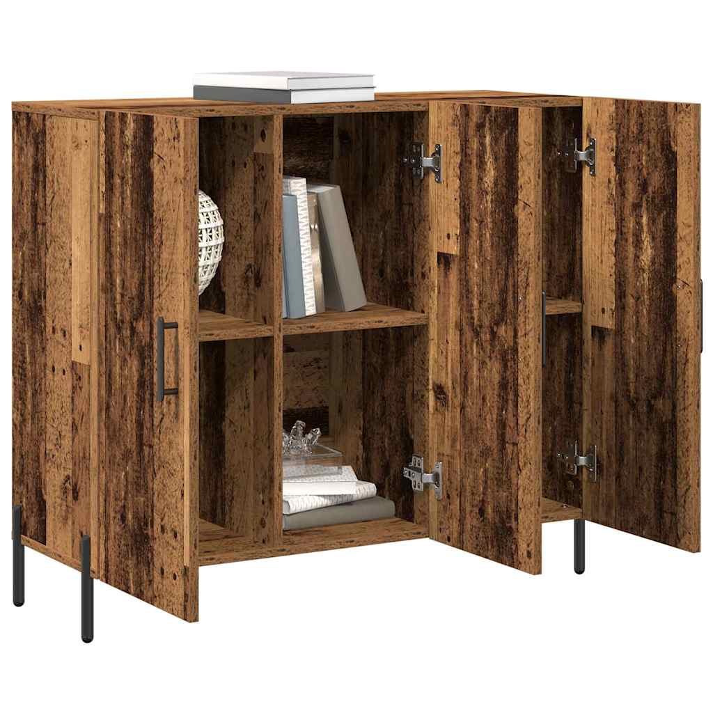 Sideboard Gammelt træ 90 x 34 x 80 cm Konstrueret træ