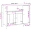 Sideboard Gammelt træ 100 x 35 x 75 cm