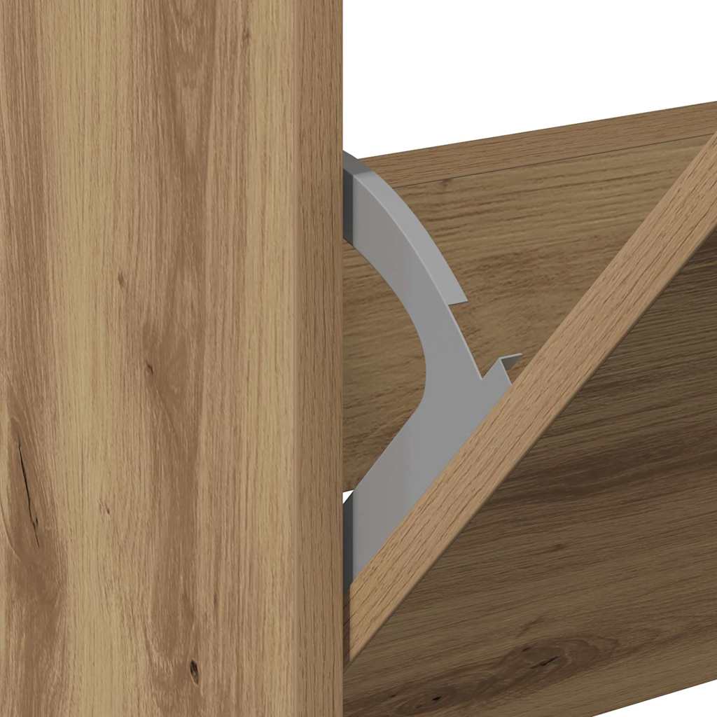 Sko skab 60 x 21 x 57 cm Konstrueret træ Artisan Egetræ