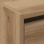 Sko skab 80 x 21 x 125,5 cm Konstrueret træ Artisan Egetræ