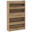 Sko skab 80 x 21 x 125,5 cm Konstrueret træ Artisan Egetræ