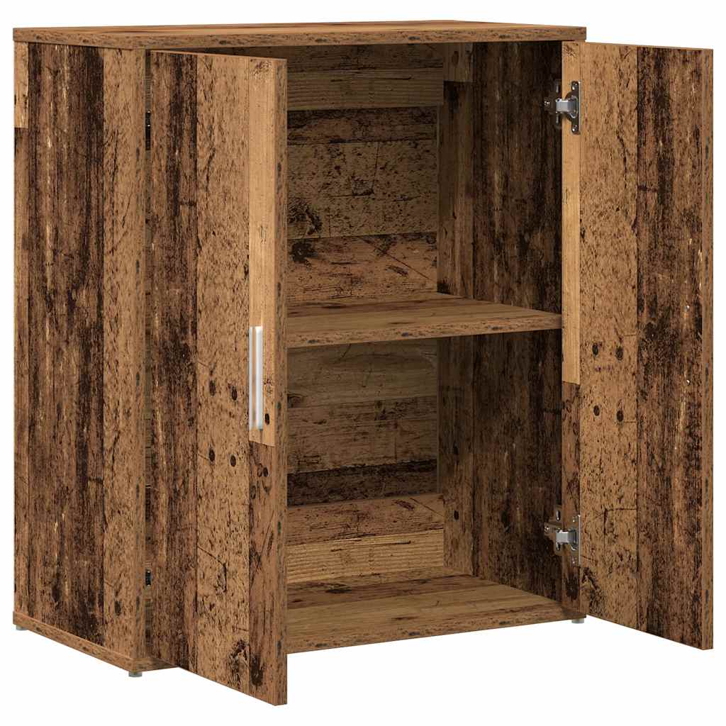 skænk 60x31x70 cm konstrueret træ antikt træ