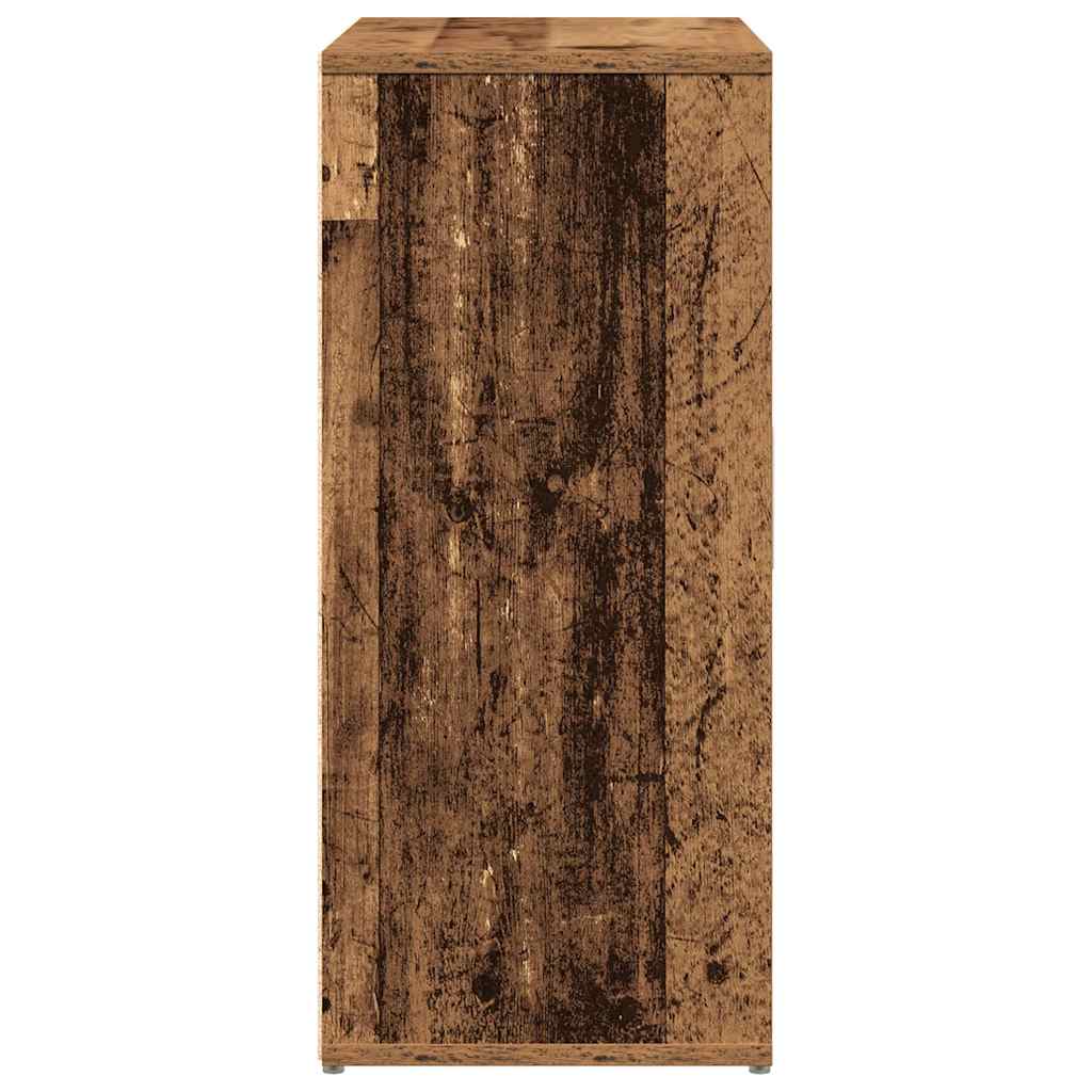 skænk 60x31x70 cm konstrueret træ antikt træ