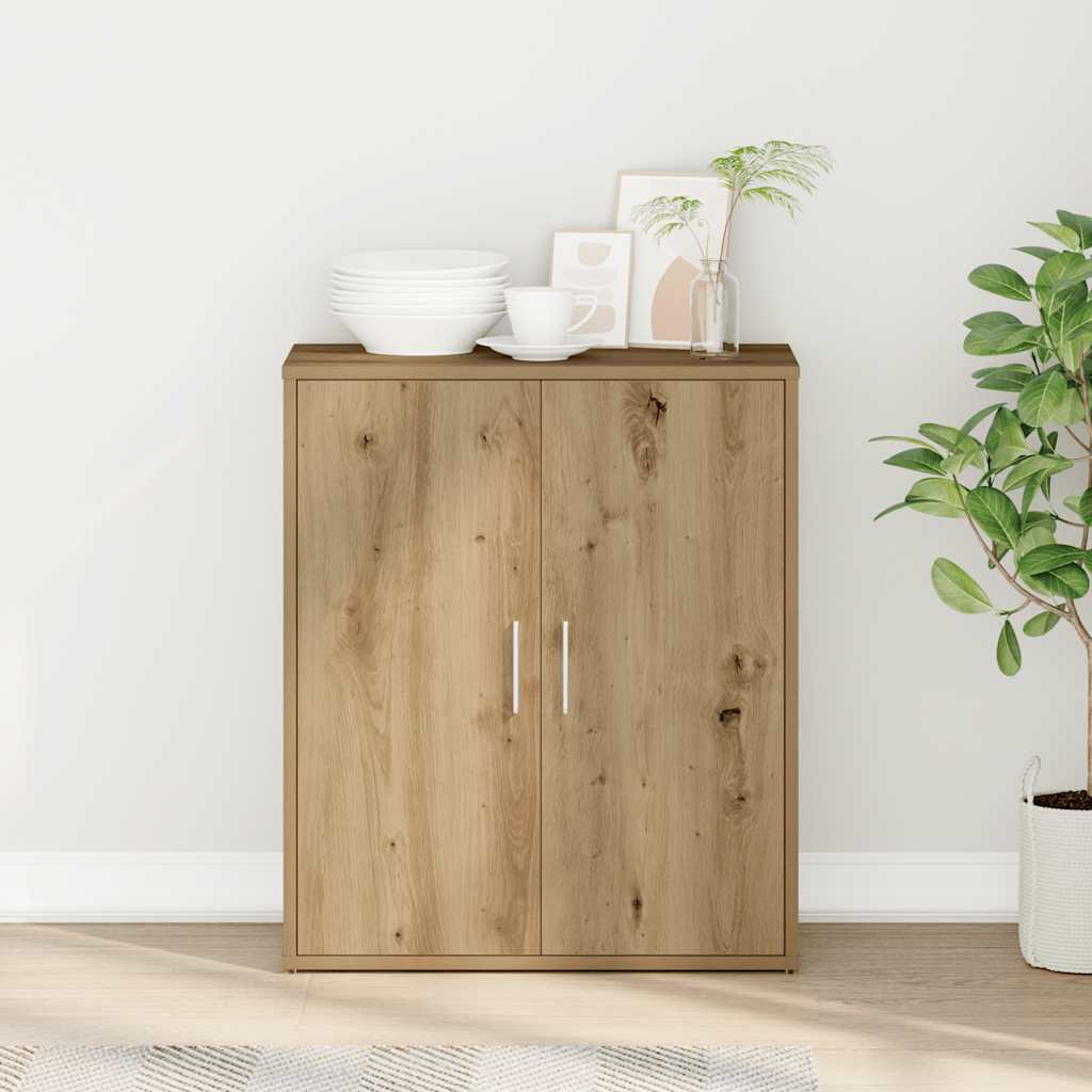 skænk 60x31x70 cm konstrueret træ kunsteg