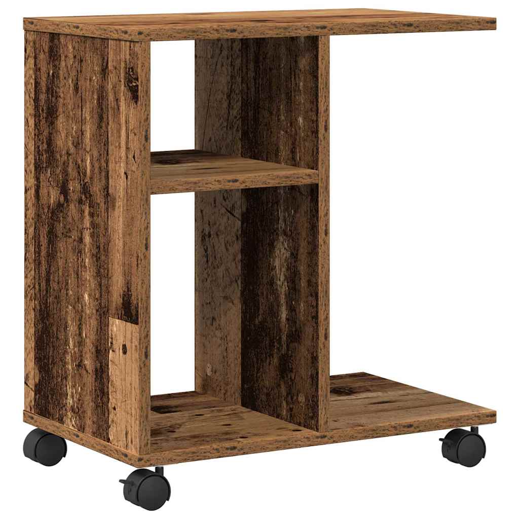 Sidebord med hylde Gammelt træ 50 x 30 x 55 cm Konstrueret træ