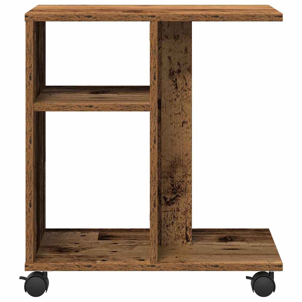 Sidebord med hylde Gammelt træ 50 x 30 x 55 cm Konstrueret træ