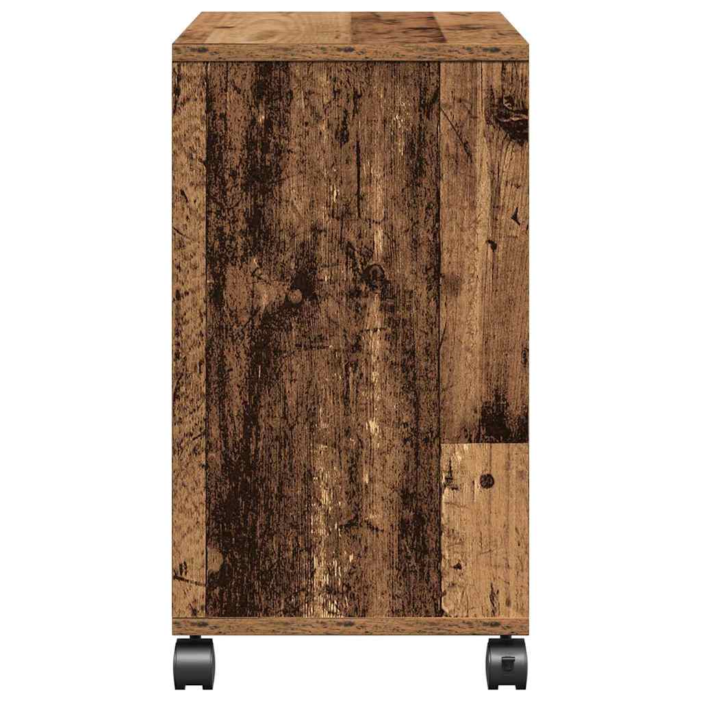 Sidebord med hylde Gammelt træ 50 x 30 x 55 cm Konstrueret træ