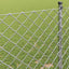 Maschendrahtzaun 25 x 0,6 m Galvaniseret stål Sølv