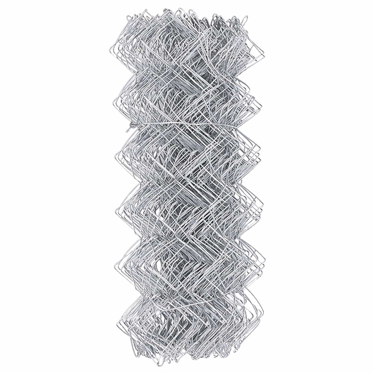Maschendrahtzaun 25 x 0,6 m Galvaniseret stål Sølv