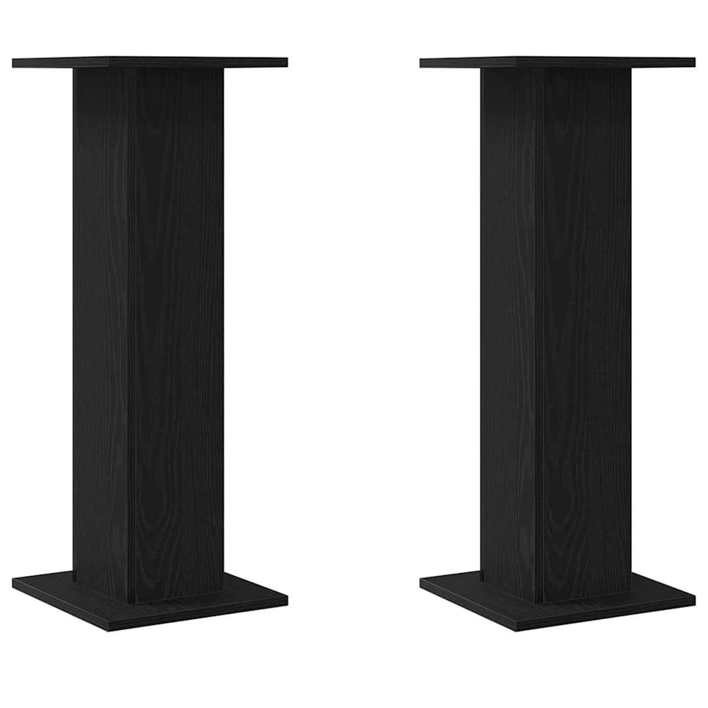 Planteholder 2 pcs Sort eg 30 x 30 x 80 cm Konstrueret træ