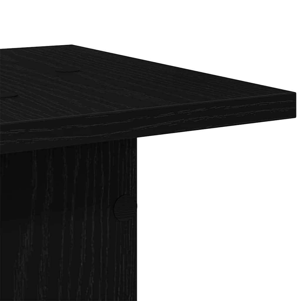 Planteholder 2 pcs Sort eg 30 x 30 x 60 cm Konstrueret træ