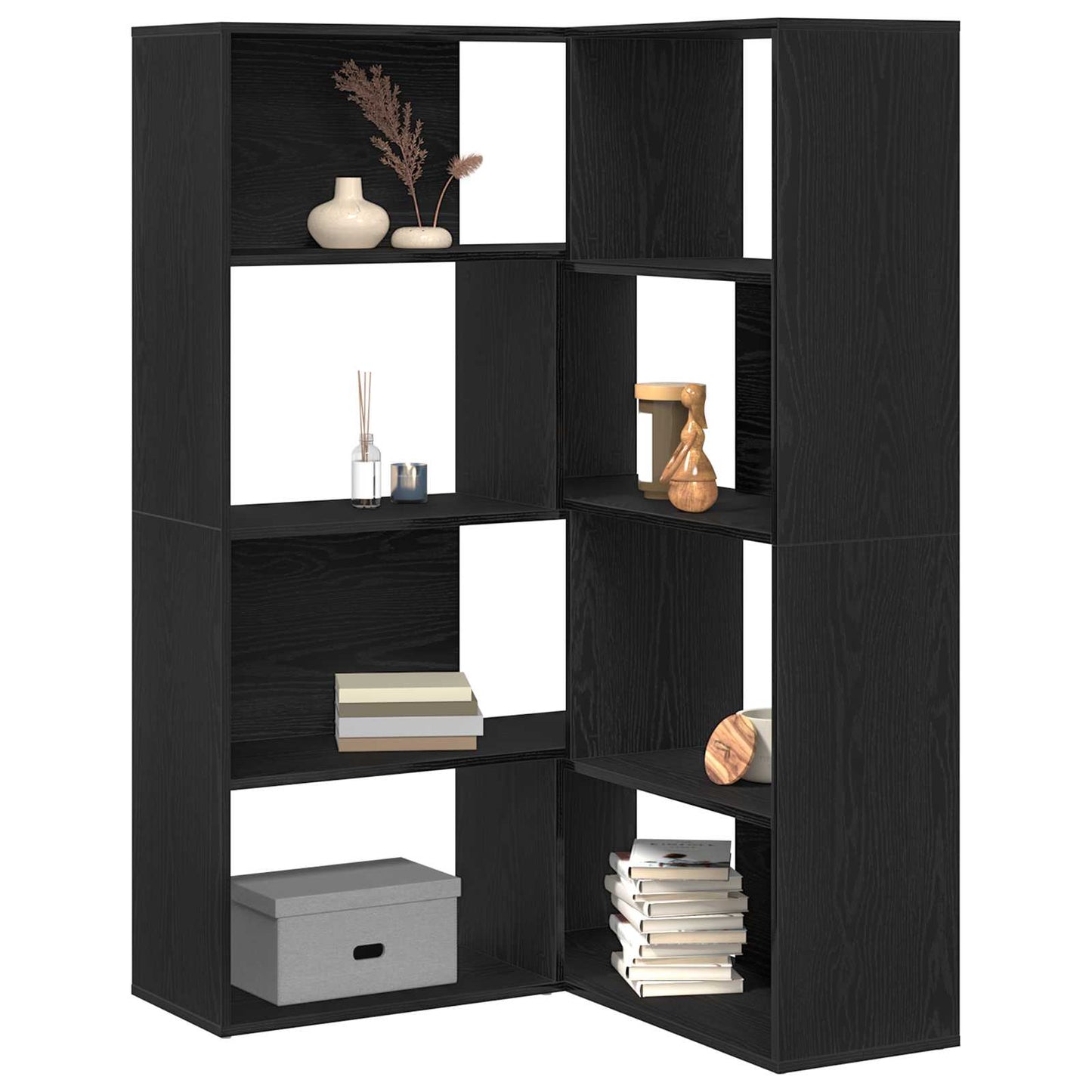 Garderobeskab 6 niveauer 85 x 85 x 140 cm Konstrueret træ