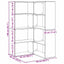 Garderobeskab 6 niveauer 85 x 85 x 140 cm Konstrueret træ