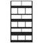Bogskab 15 niveauer 100 x 33 x 187,5 cm Sort eg