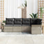 Havesofa Sæt med pude 5 pcs polyrattan
