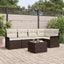Havesofa Sæt 6 stk. polyrattan