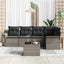 Havesofa Sæt med pude 6 pcs polyrattan