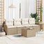 Havesofa Sæt Beige polyrattan