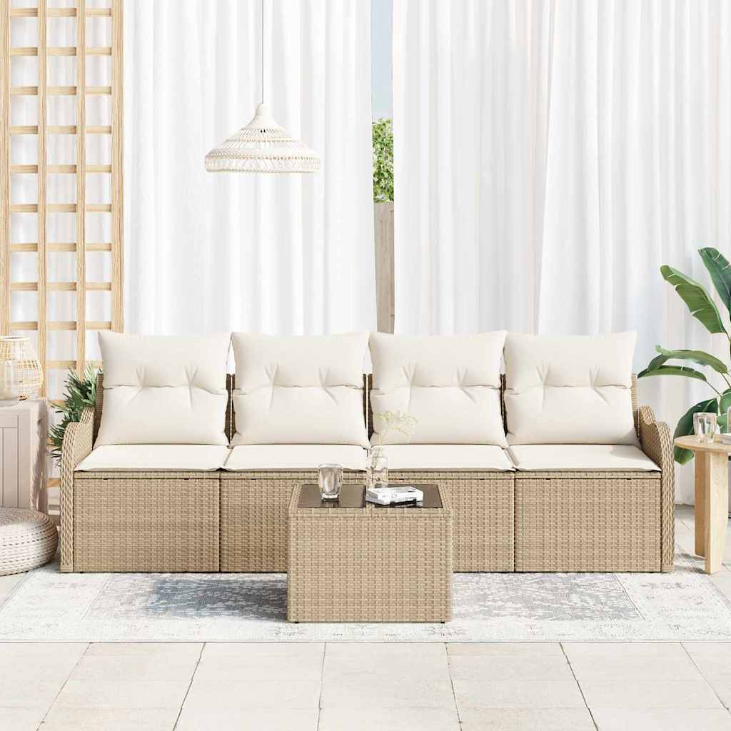 Havesofa Sæt Beige polyrattan