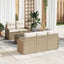Havesofa Sæt Beige polyrattan