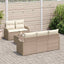 Havesofa Sæt Beige polyrattan