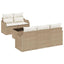 Havesofa Sæt Beige polyrattan
