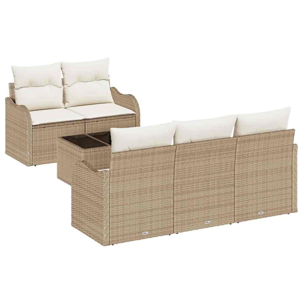 Havesofa Sæt Beige polyrattan