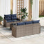 Havesofa Sæt Grå 55 x 55 x 37 cm polyrattan