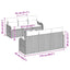 Havesofa Sæt Brun 55 x 55 x 37 cm polyrattan