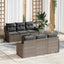Havesofa Sæt Grå 55 x 55 x 37 cm polyrattan